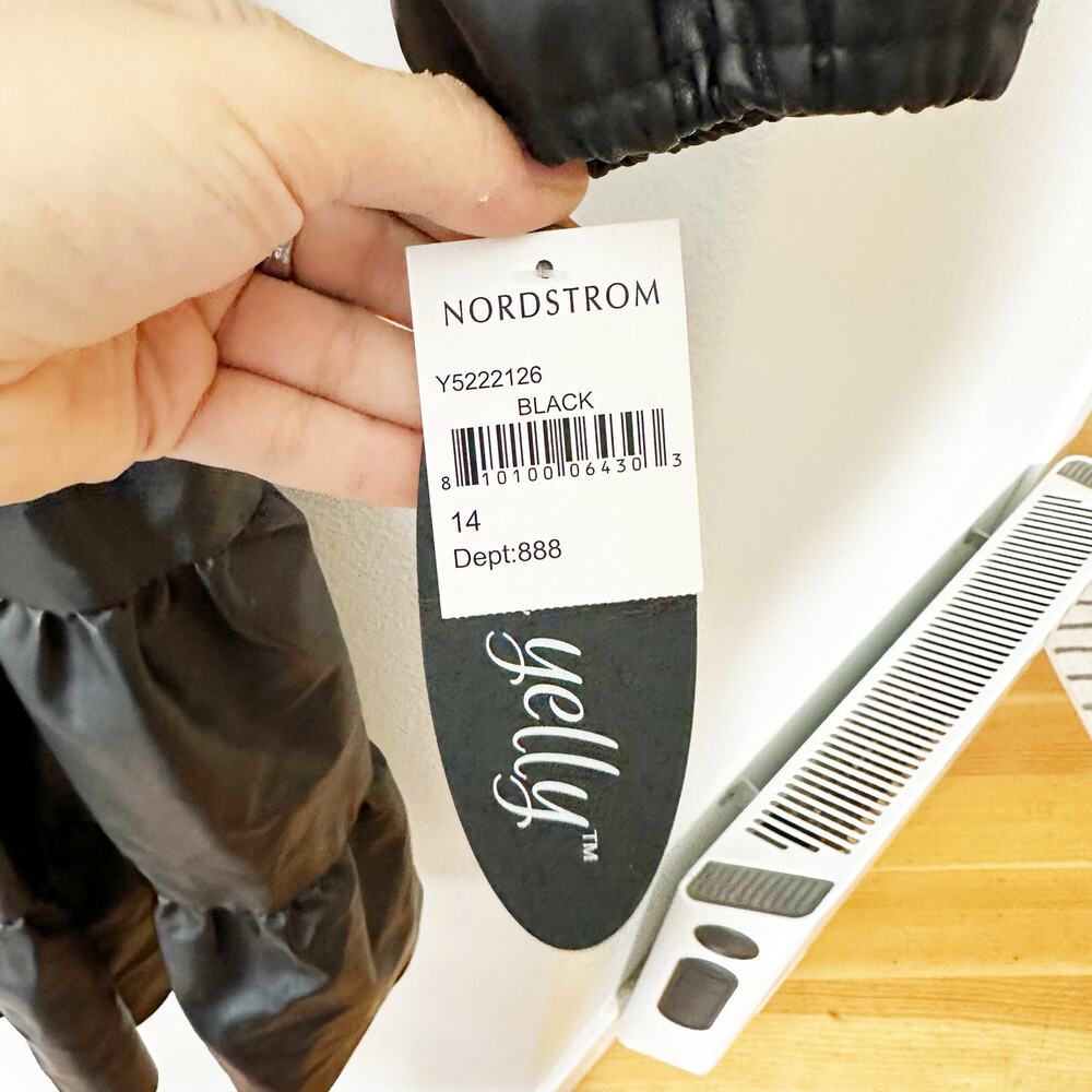 NWT Ava & Yelly Faux Leather Tiered Short Sleeve Dress sz 14 - Picture 5 of 7